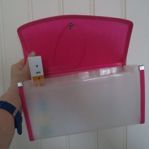 Clutch Accordion File Folder for Office School Travel (K533) - Picture 6 of 7